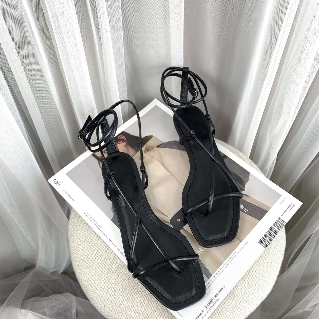 Women's Gladiator Sandals – Bohemian Ankle Cross-Strap Flat Beach Shoes