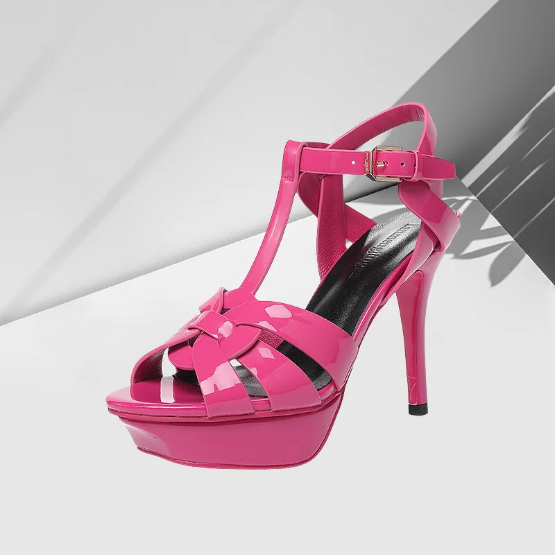 Women's 10CM Stiletto Platform Sandals – Open Toe High Heel Party & Dance Shoes