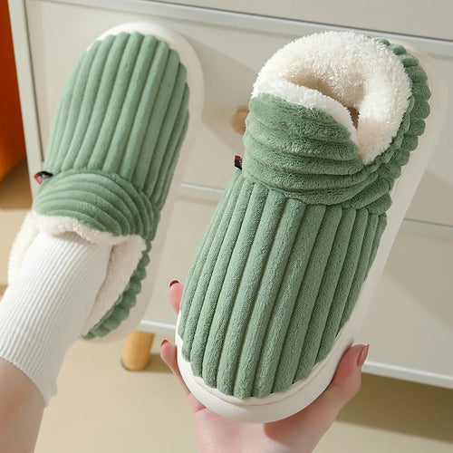 Evshine Women's Winter Fur Slippers – Soft Plush Fuzzy Warm House Shoes