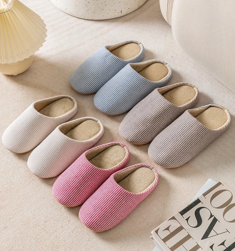 Unisex Warm Fur Slippers – Soft Non-Slip Indoor House Shoes for Men & Women