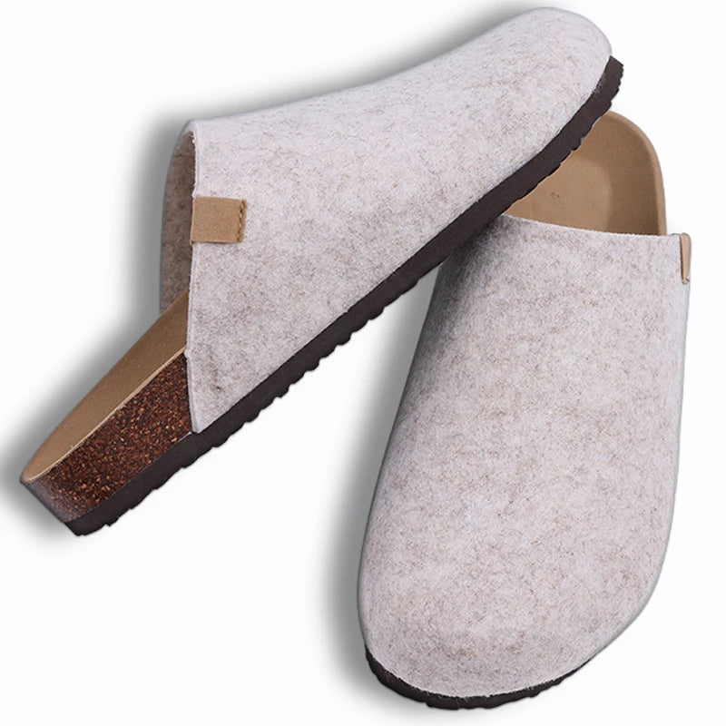 Unisex Suede Mules & Clogs – Cork Insole Sandals with Arch Support