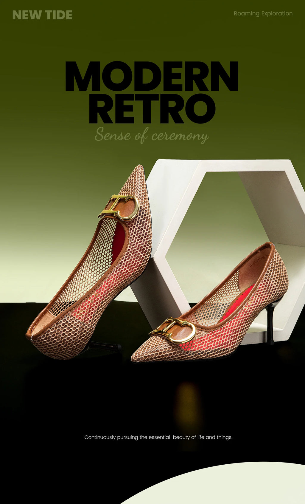 CHCH Women's 7CM High Heels – Hollow Design Red Business & Evening Shoes