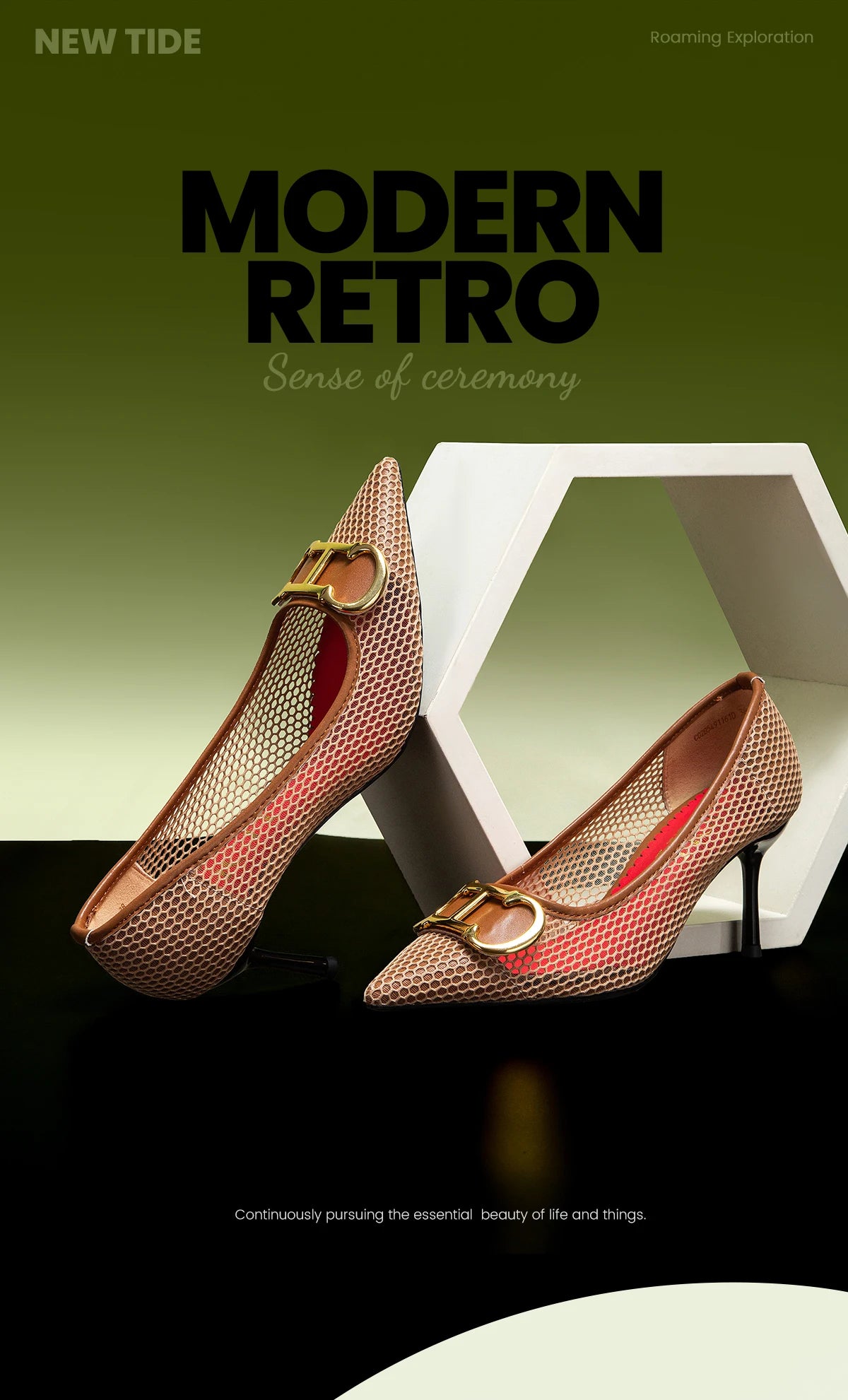 CHCH Women's 7CM High Heels – Hollow Design Red Business & Evening Shoes