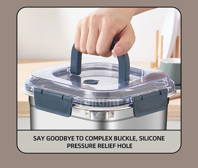Portable Stainless Steel Deep Frying Pan