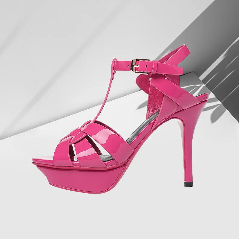 Women's 10CM Stiletto Platform Sandals – Open Toe High Heel Party & Dance Shoes
