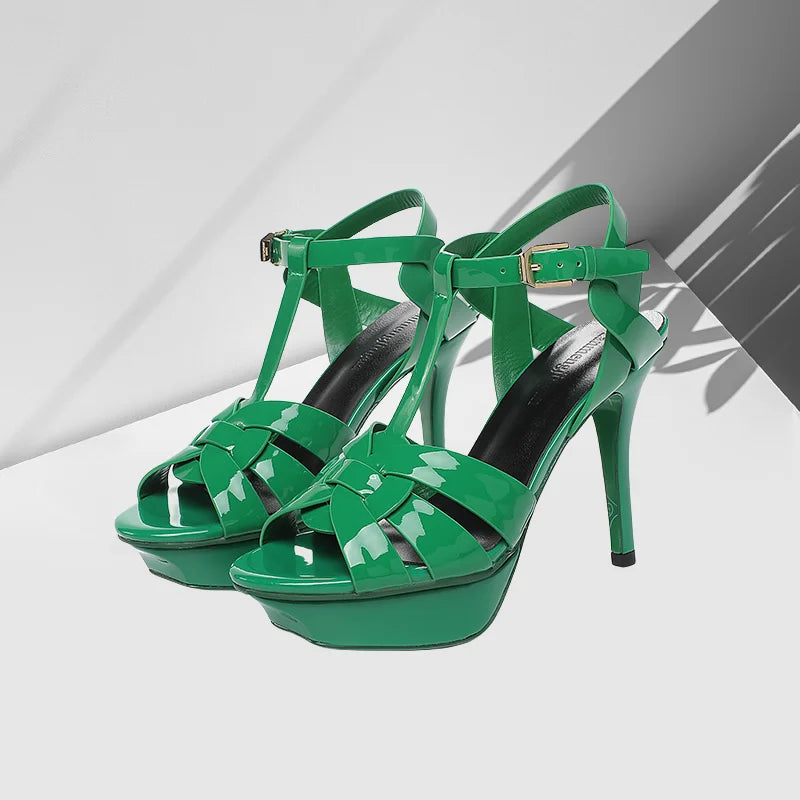 Women's 10CM Stiletto Platform Sandals – Open Toe High Heel Party & Dance Shoes