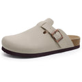 Unisex Suede Mules & Clogs – Cork Insole Sandals with Arch Support