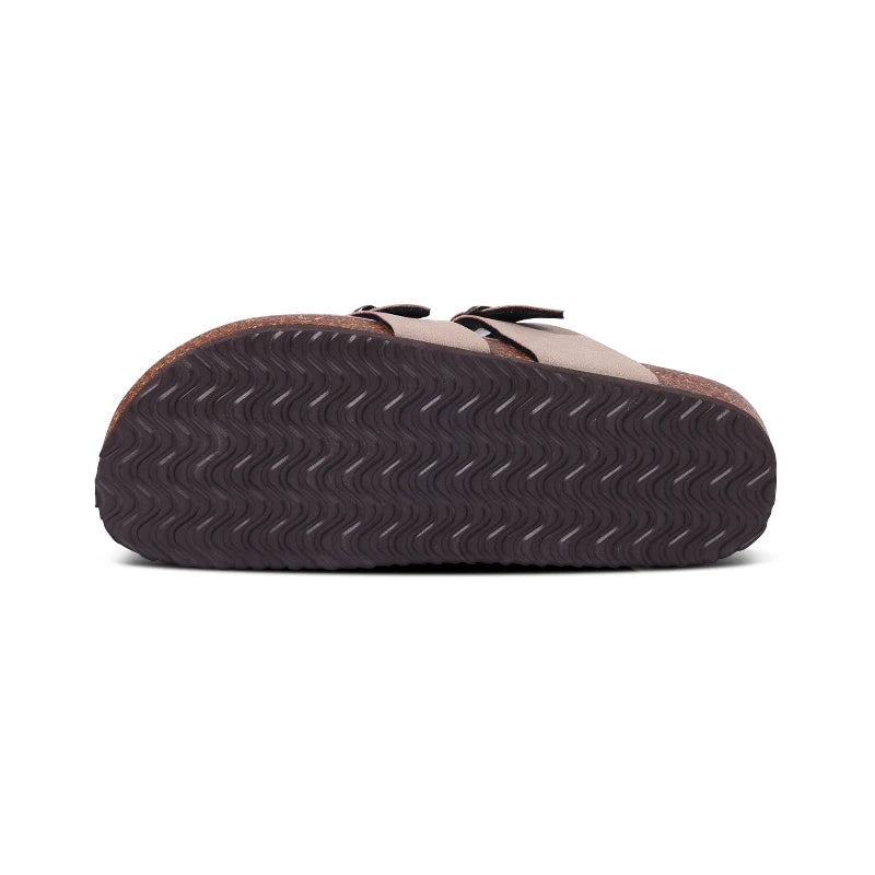 Unisex Suede Mules & Clogs – Cork Insole Sandals with Arch Support