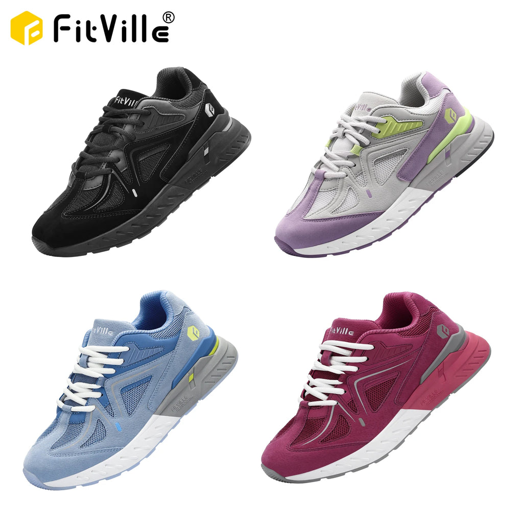 FitVille Women's Walking Shoes – Wide Width Supportive Sneakers for Comfortable Daily Wear