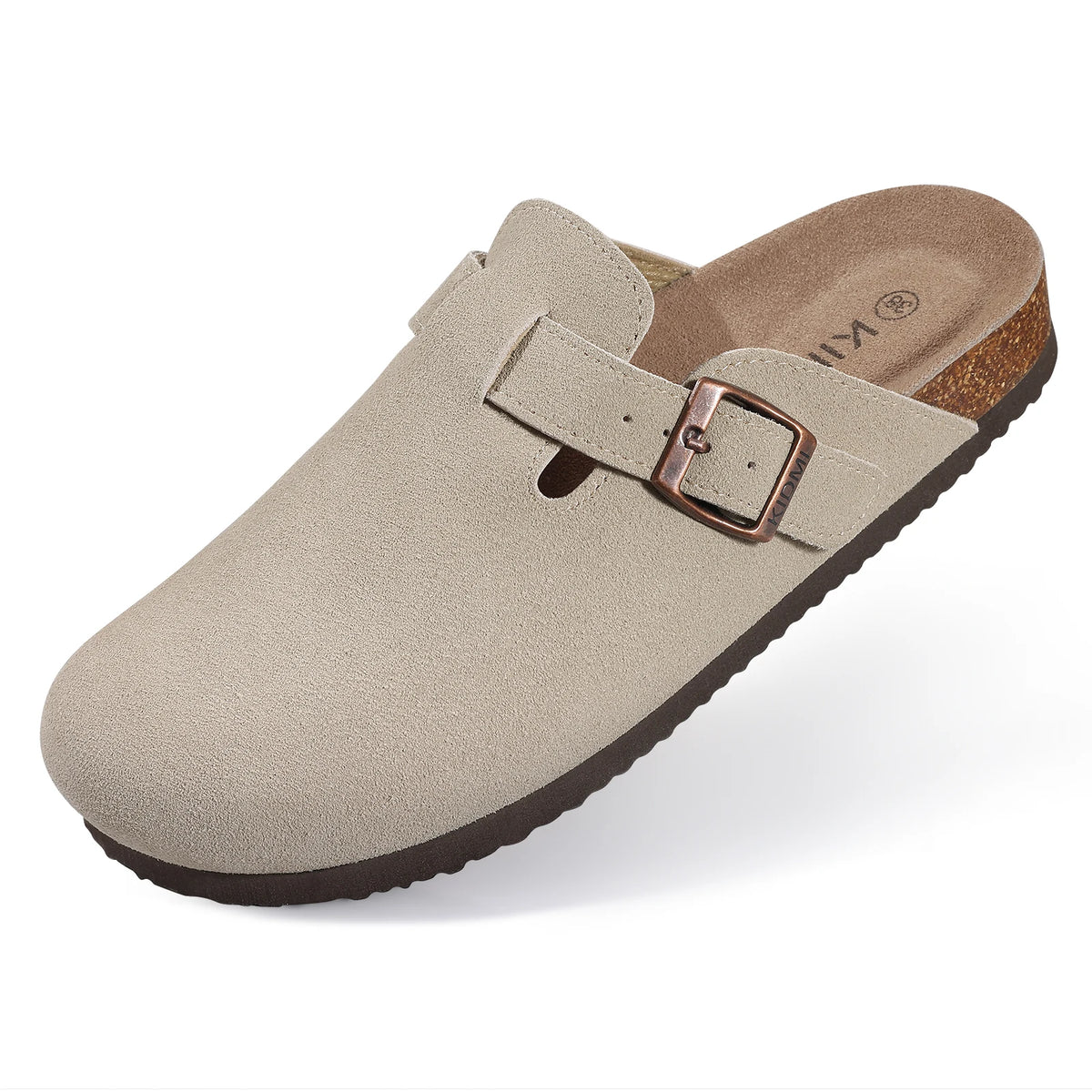 Unisex Suede Mules & Clogs – Cork Insole Sandals with Arch Support