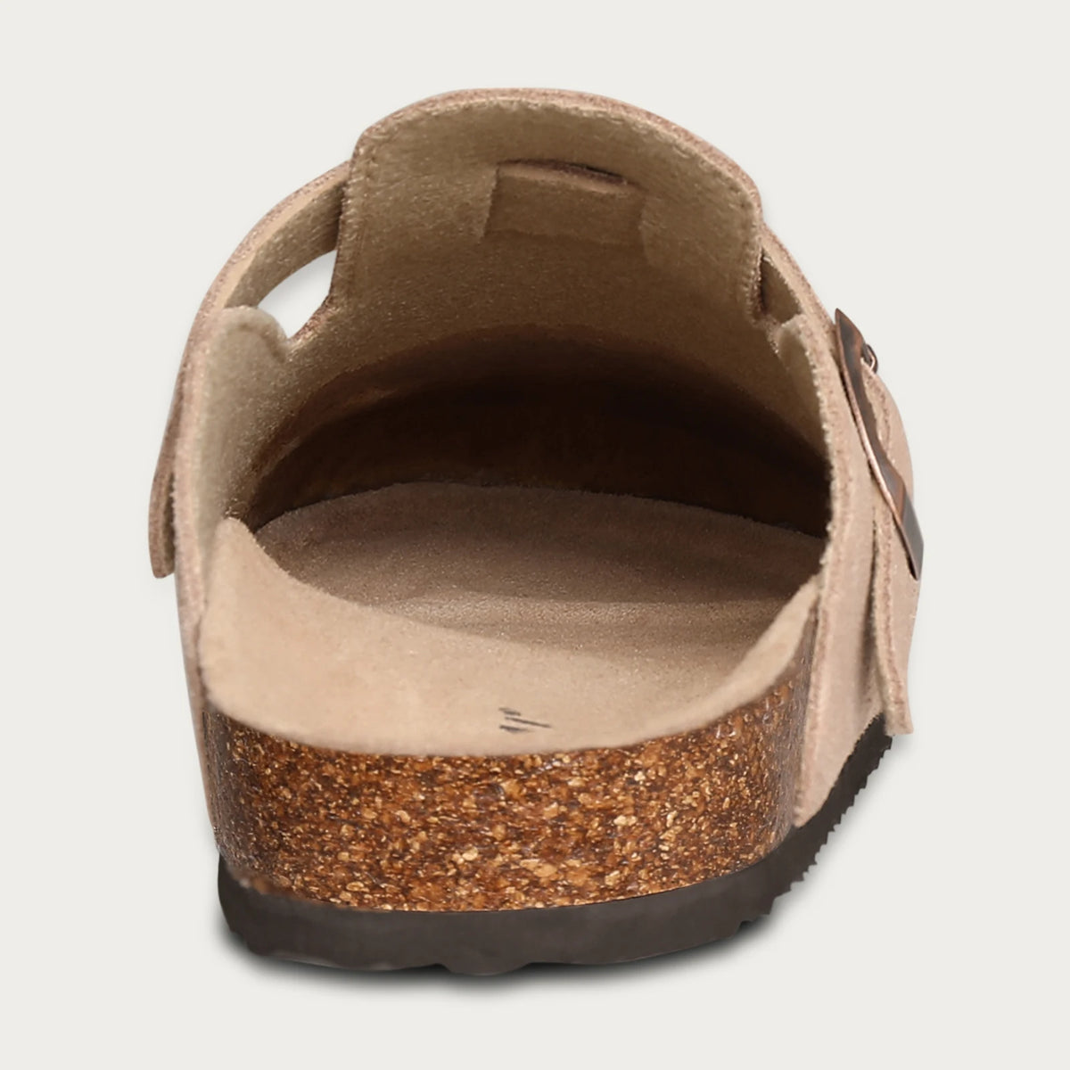 Litfun Women's Cork Clogs – Suede Mules with Arch Support & Non-Slip Sole