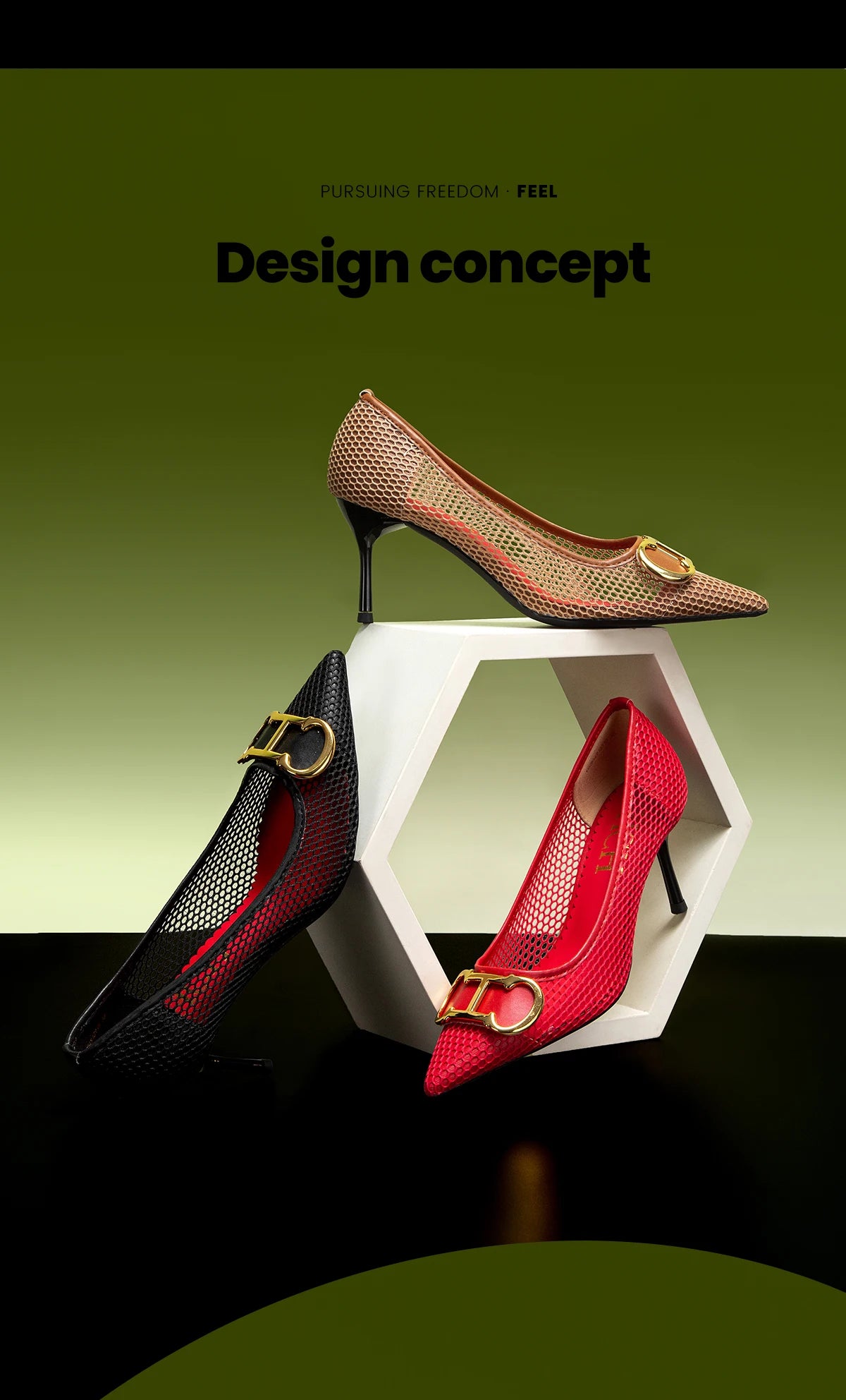 CHCH Women's 7CM High Heels – Hollow Design Red Business & Evening Shoes