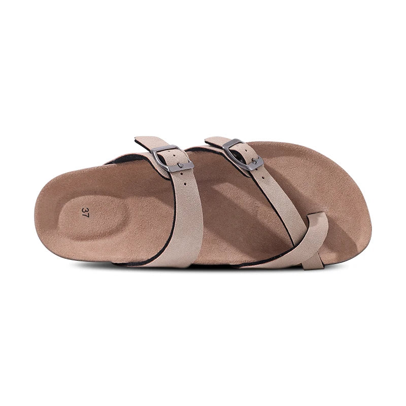 Unisex Suede Mules & Clogs – Cork Insole Sandals with Arch Support