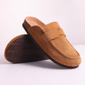 Litfun Women's Cork Clogs – Suede Mules with Arch Support & Non-Slip Sole