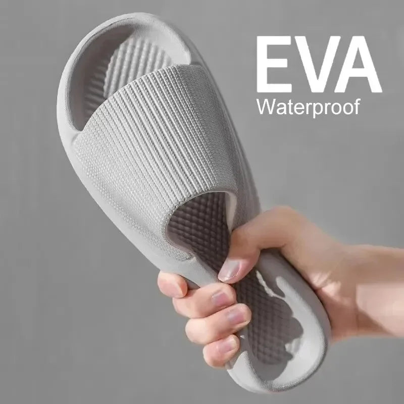 Non-Slip EVA Massage Shower Slippers – Waterproof Bathroom Shoes for Men & Women