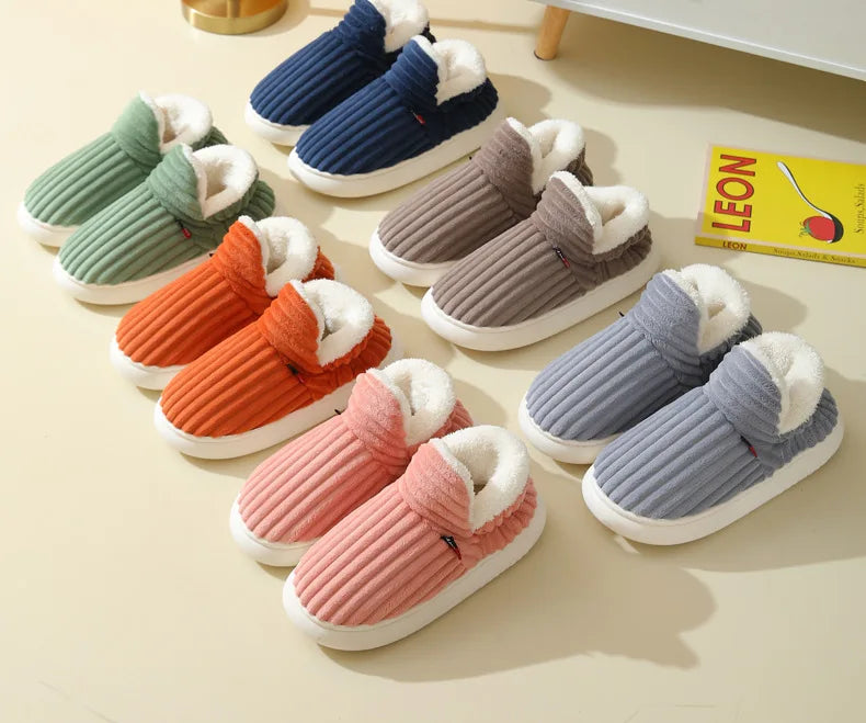 Evshine Women's Winter Fur Slippers – Soft Plush Fuzzy Warm House Shoes