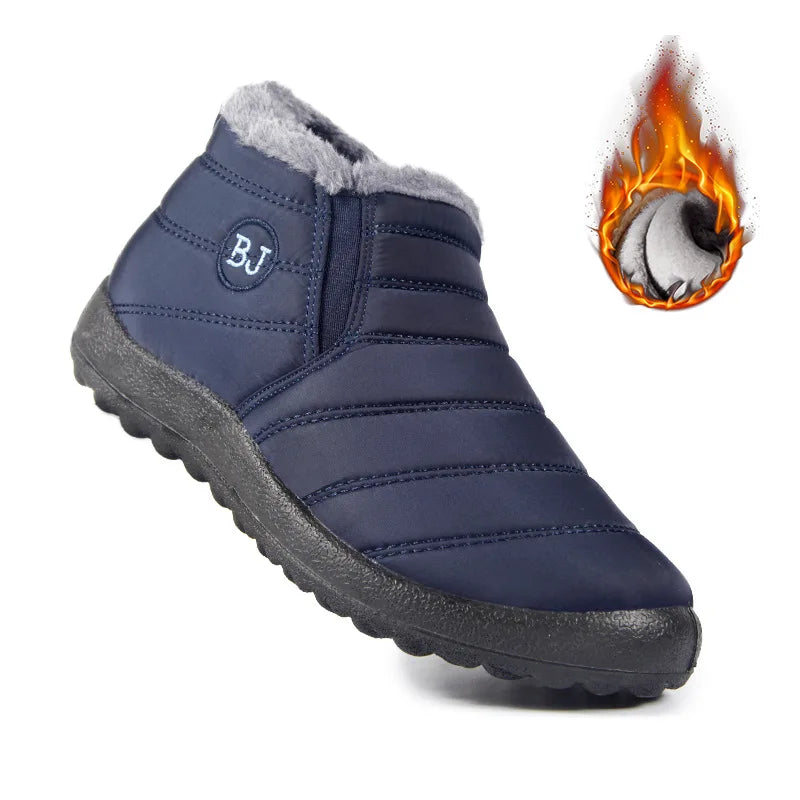 Women's Winter Snow Boots – Waterproof Plush Platform Ankle Boots