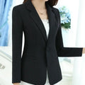 Women's Pink Blazer – Elegant Long-Sleeve Office Jacket for Work & Casual Wear