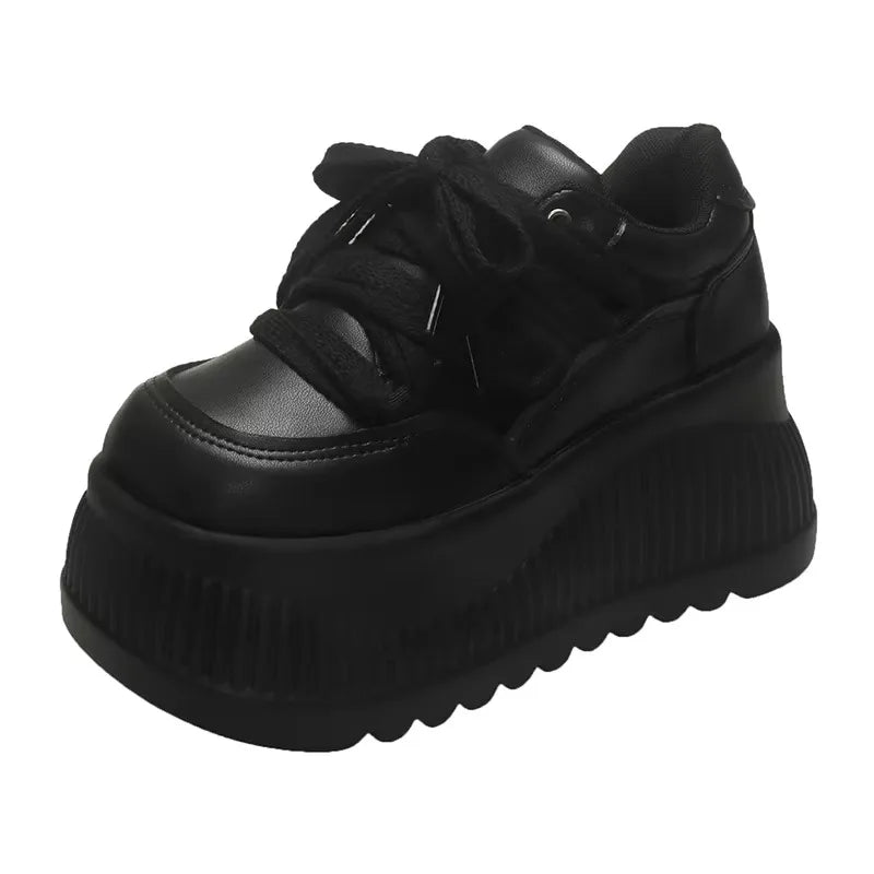 Women's 8.5CM Platform Wedge Sneakers – Stylish Casual Pumps for Everyday Wear