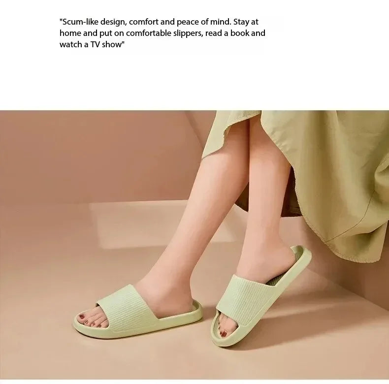 Non-Slip EVA Massage Shower Slippers – Waterproof Bathroom Shoes for Men & Women