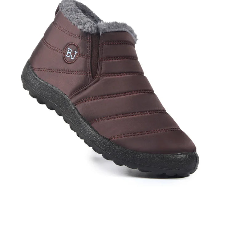 Women's Winter Snow Boots – Waterproof Plush Platform Ankle Boots