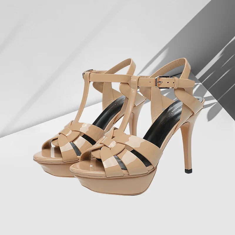 Women's 10CM Stiletto Platform Sandals – Open Toe High Heel Party & Dance Shoes