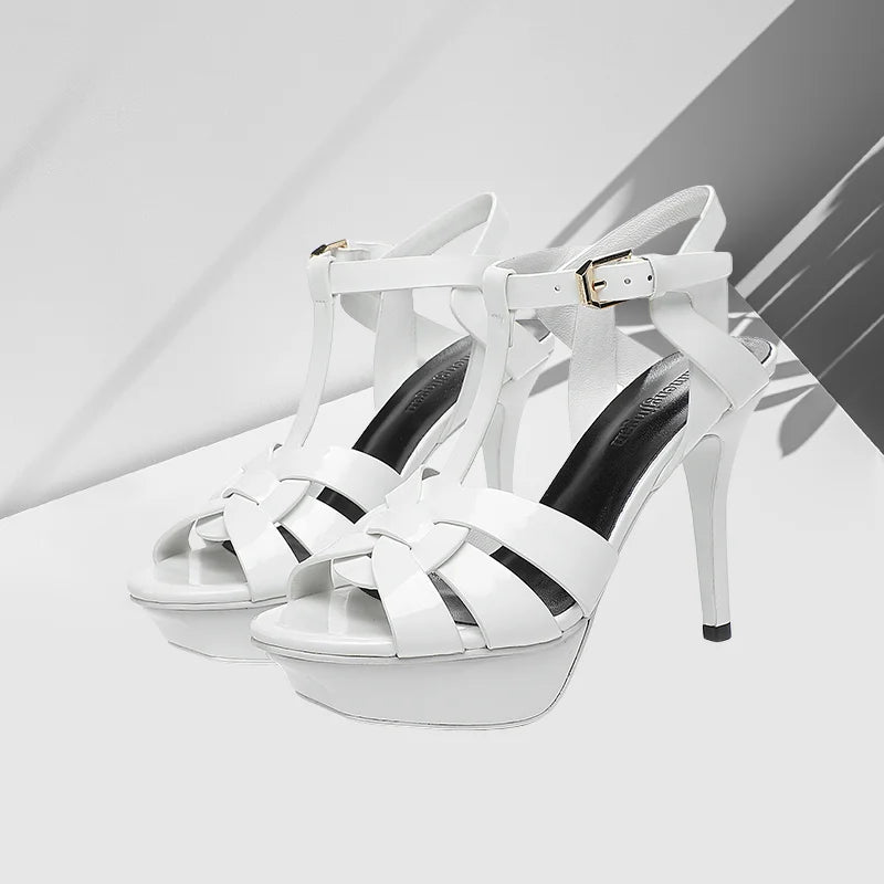 Women's 10CM Stiletto Platform Sandals – Open Toe High Heel Party & Dance Shoes