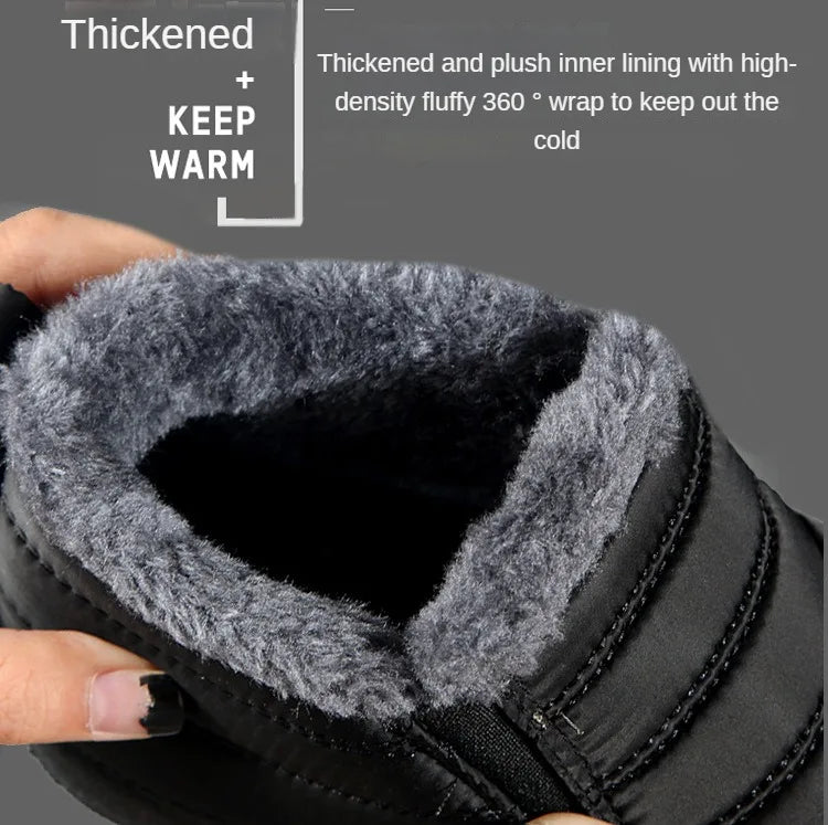 Women's Winter Snow Boots – Waterproof Plush Platform Ankle Boots