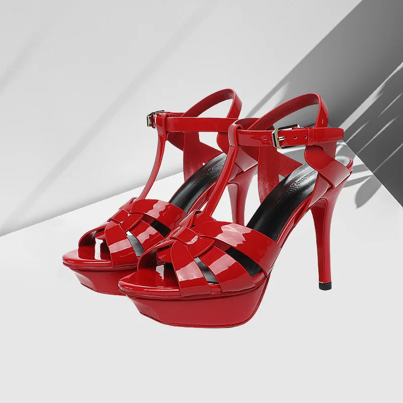 Women's 10CM Stiletto Platform Sandals – Open Toe High Heel Party & Dance Shoes