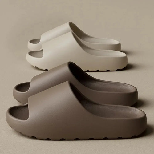Coconut Cloud Slippers – Thick-Soled EVA Beach Sandals for Men & Women