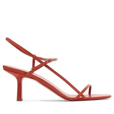 French Style Women Sandal Fashion Narrow Band High Heel Heel Ladies Gladiator Shoes Pointed Toe Ankle Buckle Zapatos Muje