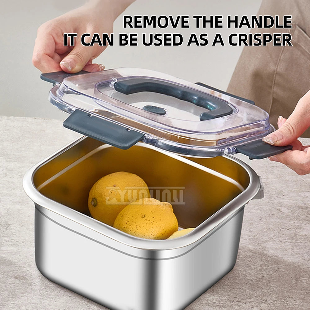 Portable Stainless Steel Deep Frying Pan