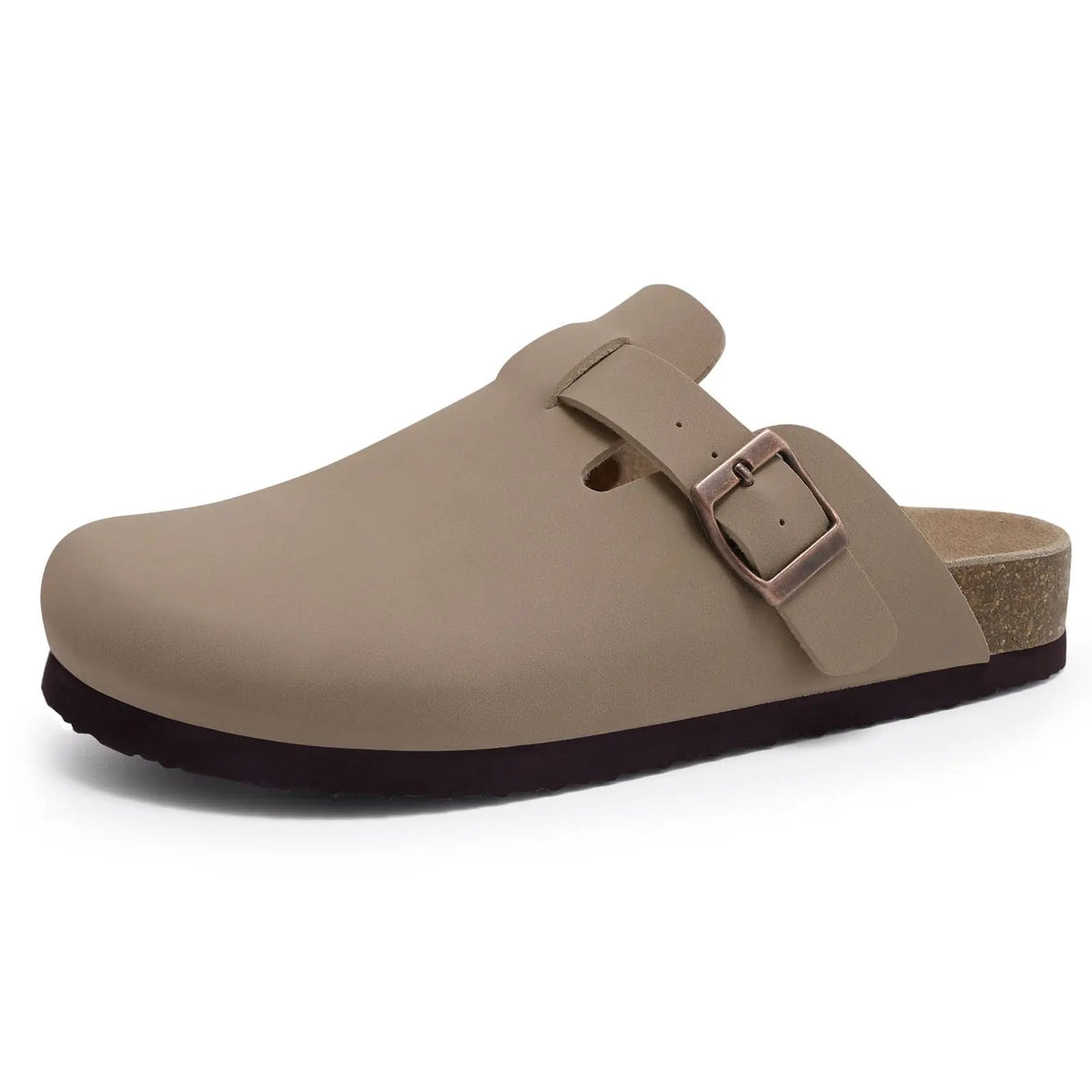 Unisex Suede Mules & Clogs – Cork Insole Sandals with Arch Support