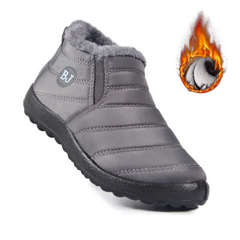 Women's Winter Snow Boots – Waterproof Plush Platform Ankle Boots