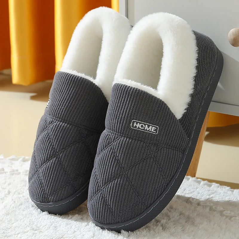 Evshine Women's Winter Fur Slippers – Soft Plush Fuzzy Warm House Shoes