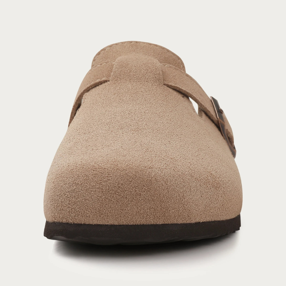 Unisex Suede Mules & Clogs – Cork Insole Sandals with Arch Support