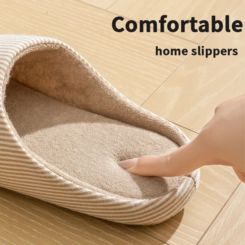 Unisex Warm Fur Slippers – Soft Non-Slip Indoor House Shoes for Men & Women