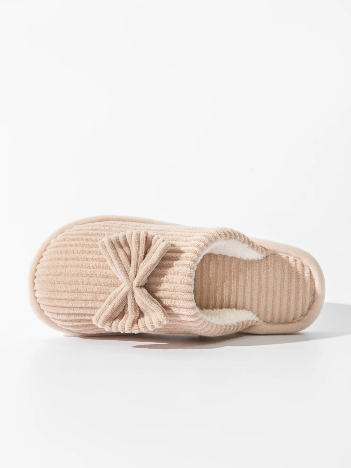 Women's Bow Slippers – Soft Warm Indoor House Shoes for Fall & Winter