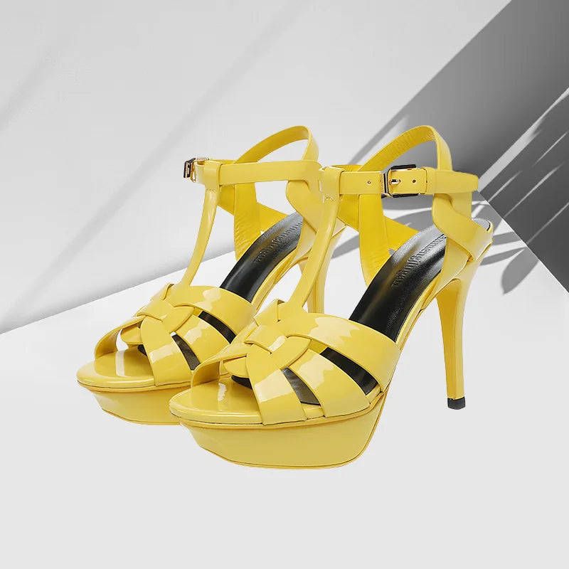 Women's 10CM Stiletto Platform Sandals – Open Toe High Heel Party & Dance Shoes