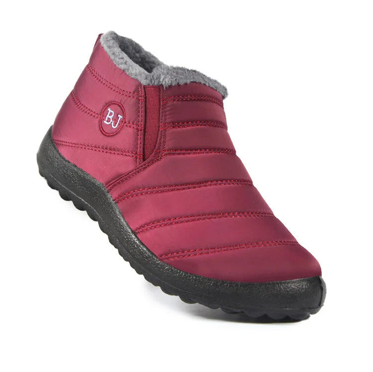 Women's Winter Snow Boots – Waterproof Plush Platform Ankle Boots