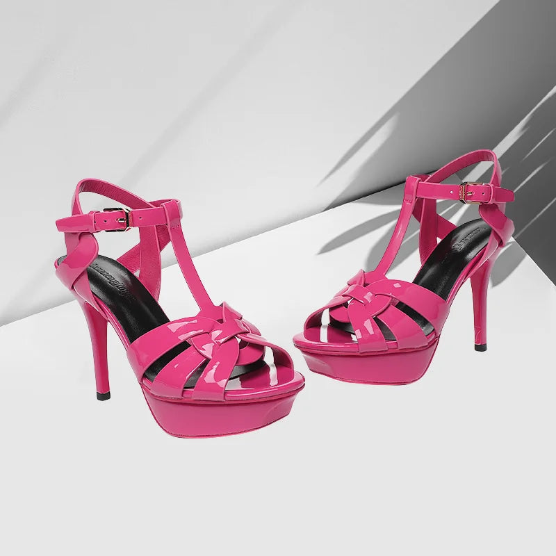Women's 10CM Stiletto Platform Sandals – Open Toe High Heel Party & Dance Shoes