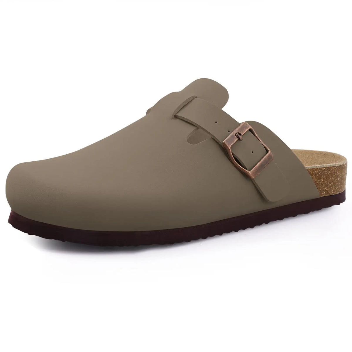 Unisex Suede Mules & Clogs – Cork Insole Sandals with Arch Support