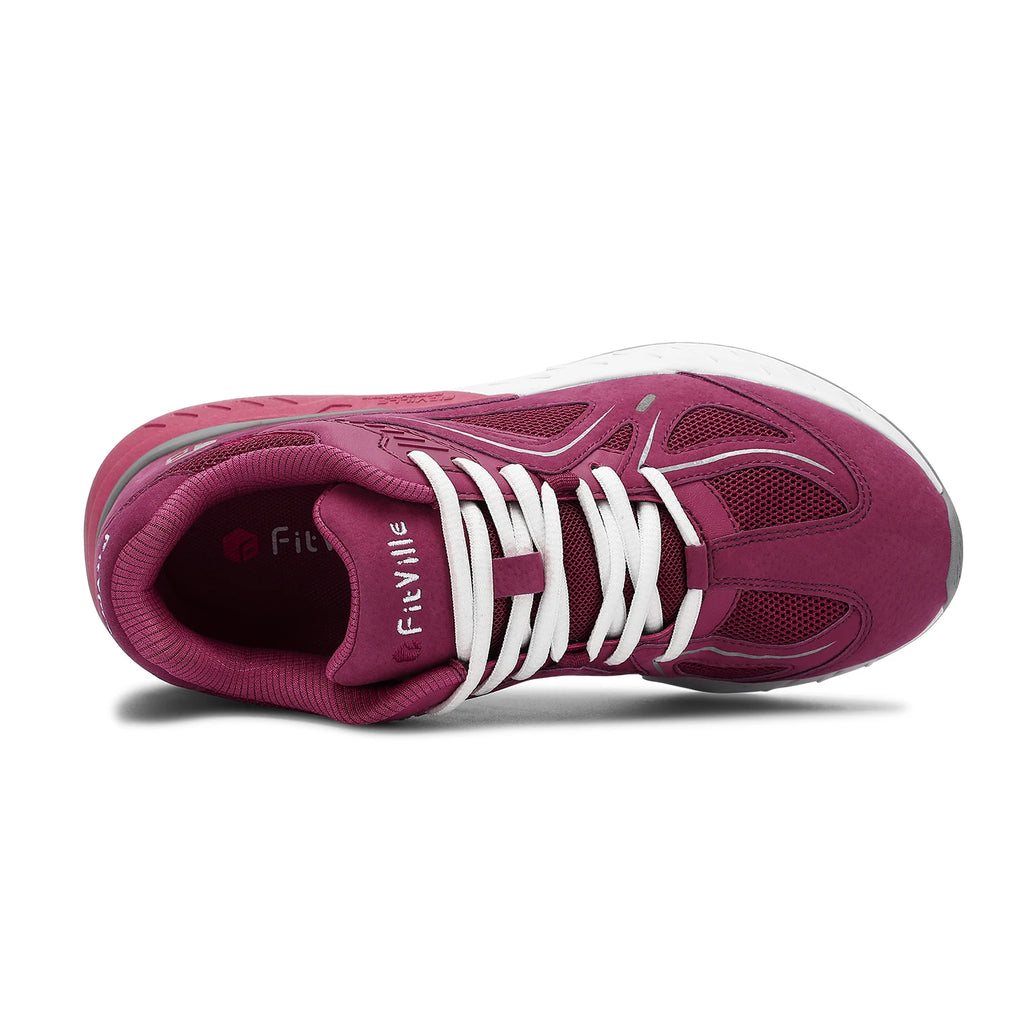 FitVille Women's Walking Shoes – Wide Width Supportive Sneakers for Comfortable Daily Wear