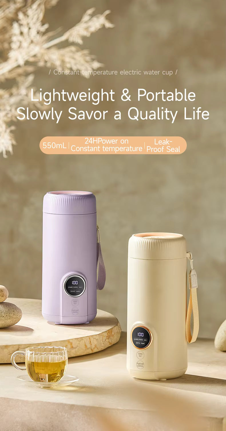 550ML Portable Electric Kettle – Adjustable Temperature