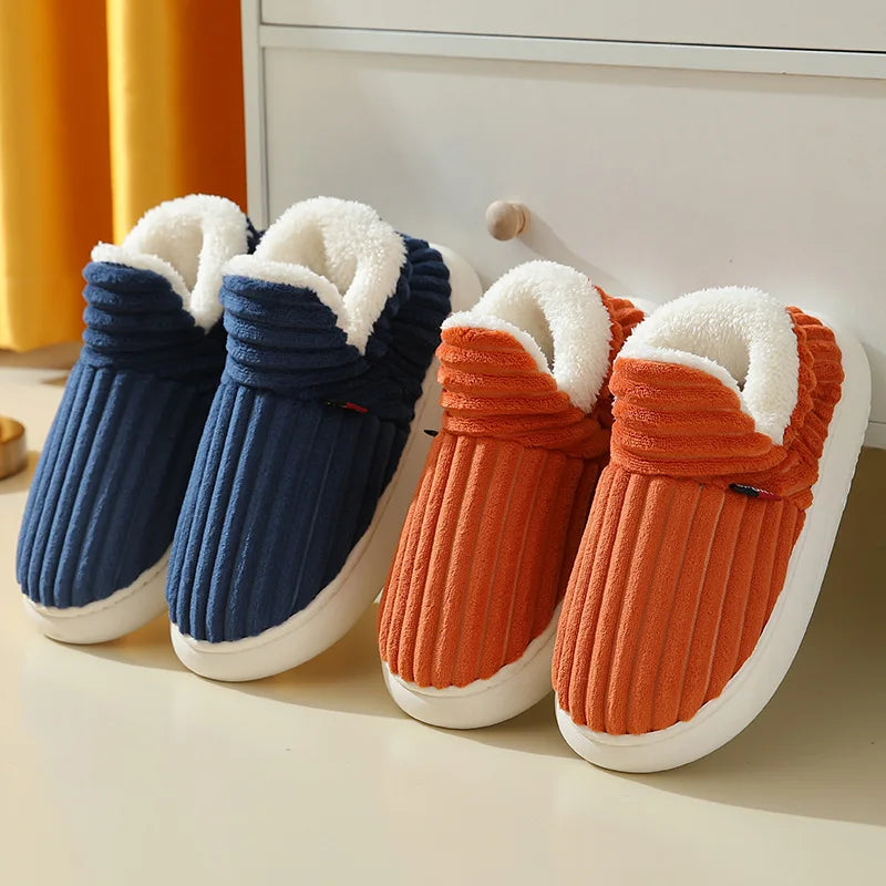 Evshine Women's Winter Fur Slippers – Soft Plush Fuzzy Warm House Shoes